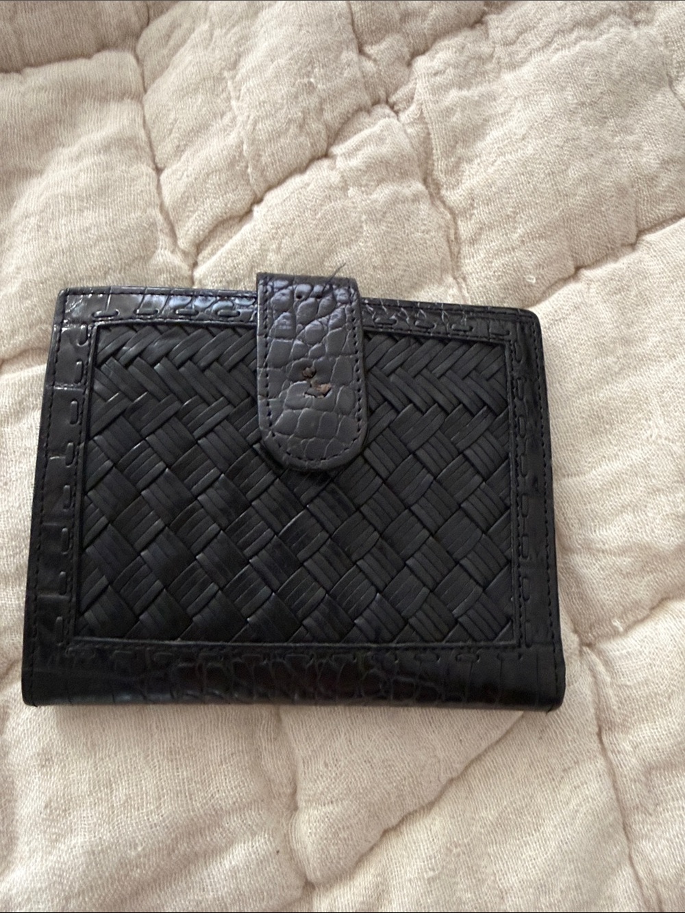 Brighton, black leather wallet